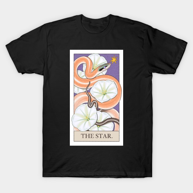 THE STAR Cave Dwelling Rat Snake Tarot Card T-Shirt by starrypaige